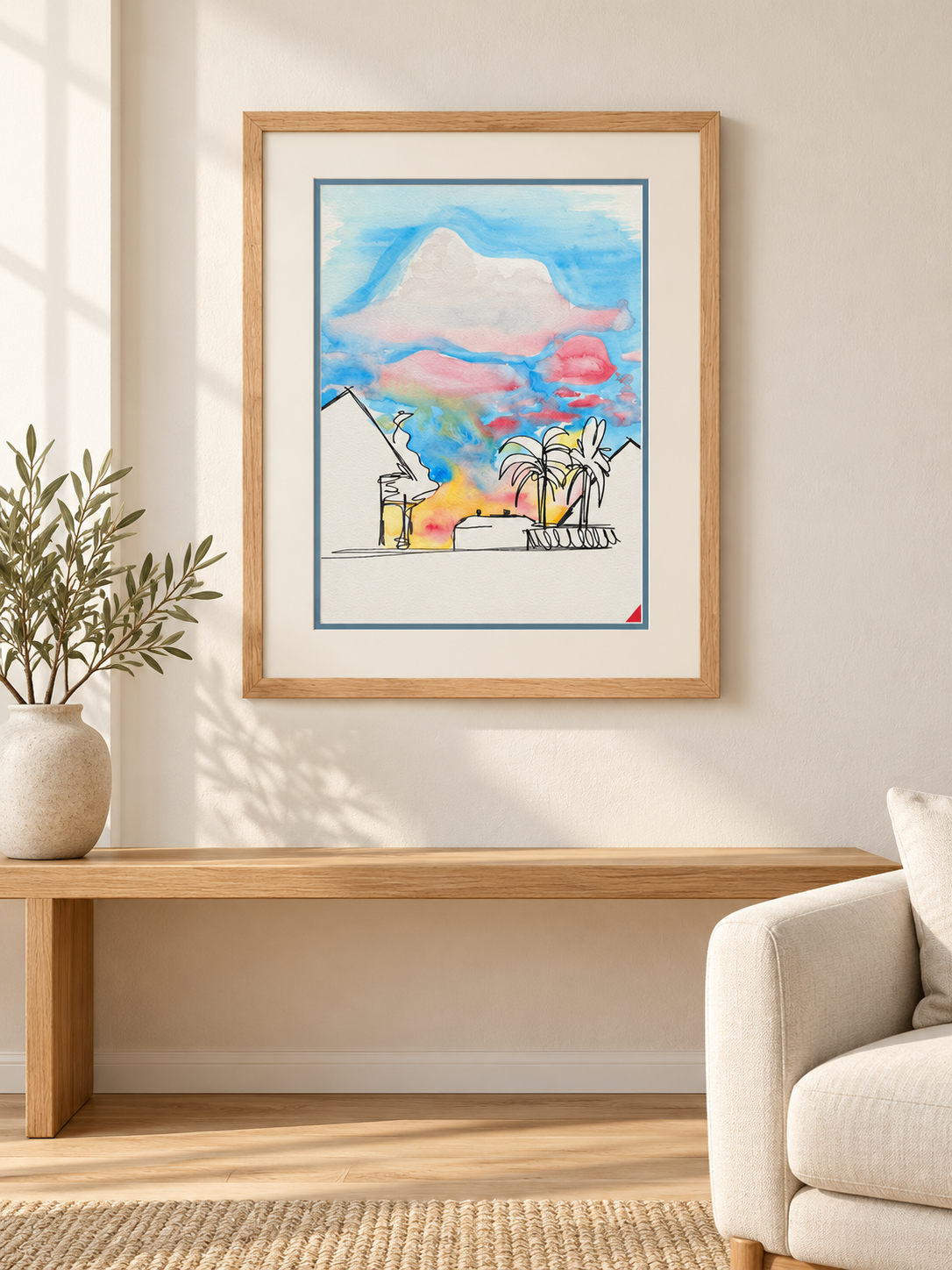 Unter rosa Wolken – ein Sommermoment